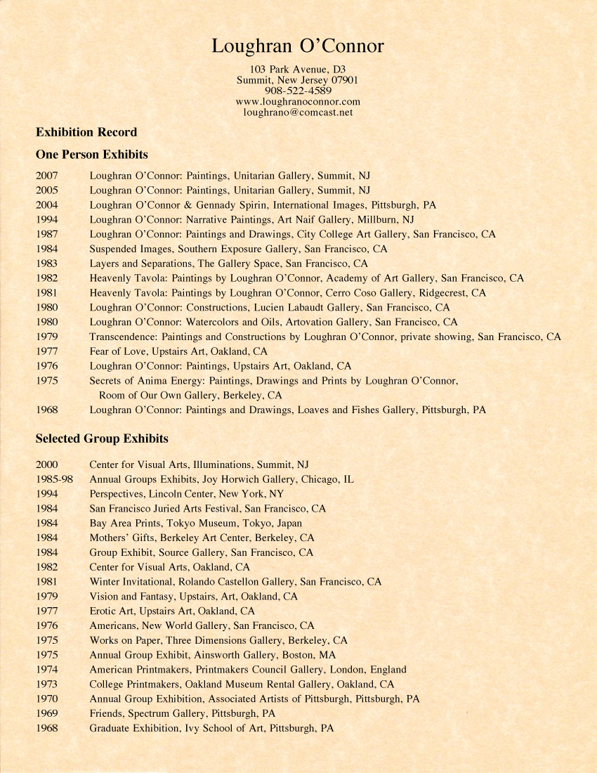 Exhibition List